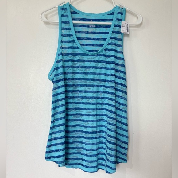 🎉4/30$🎉 Love & Legend Blue Stripe Tank Top - Size M - Picture 1 of 5